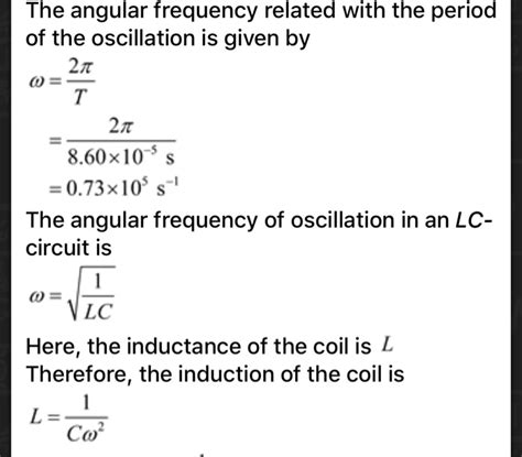 convert oscillation frequency to angular.